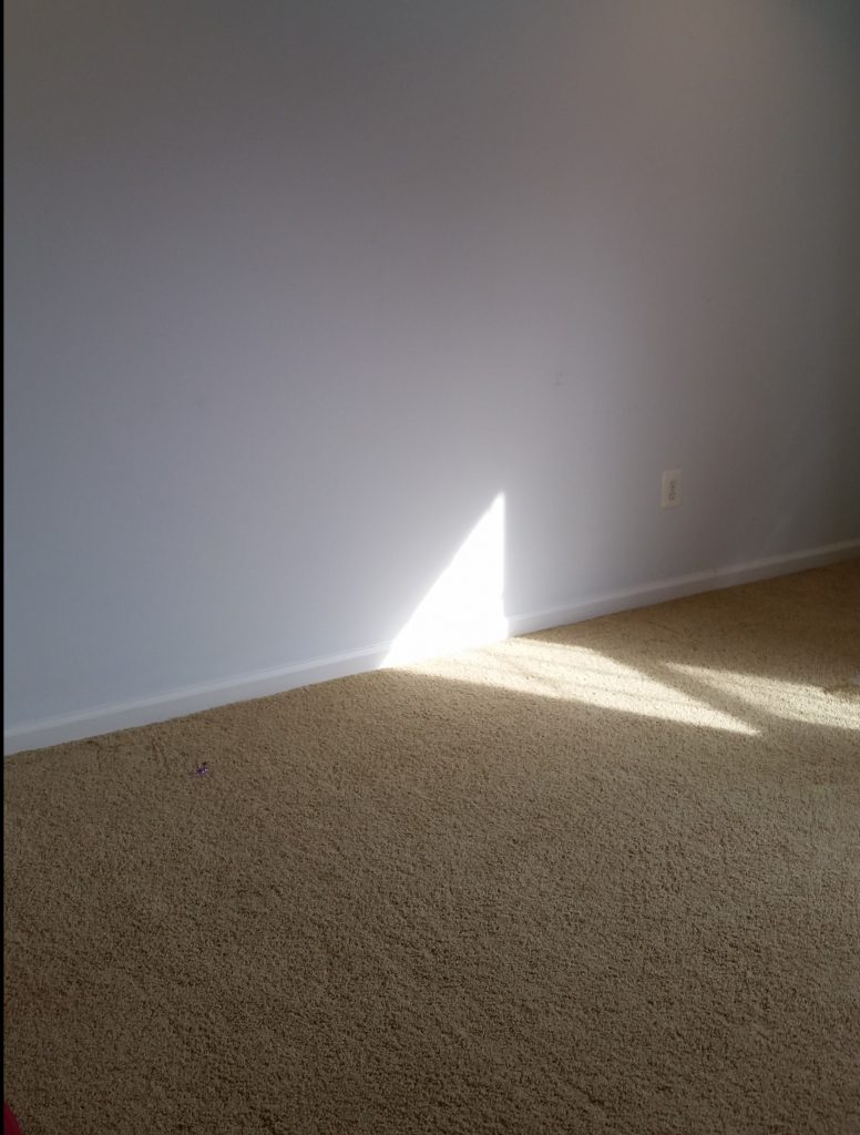 Bedroom before staging